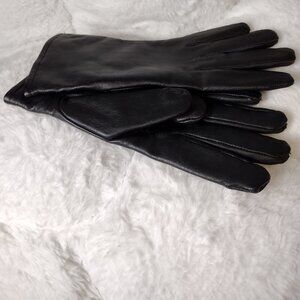 Steinberg Bros. Genuine Leather Black Gloves size 7